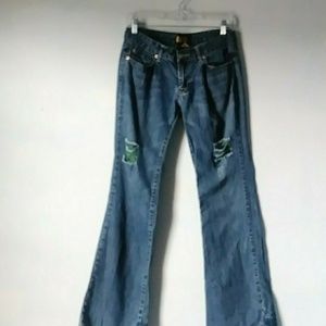 5/$15 Nine DMBM Jeans Distressed Size 7 Women